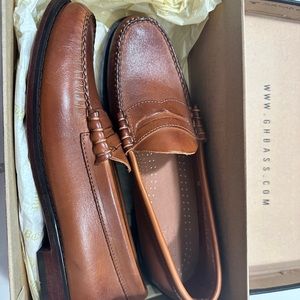 Bass Weejuns Bradford Penny Loafers Cognac size 9 D